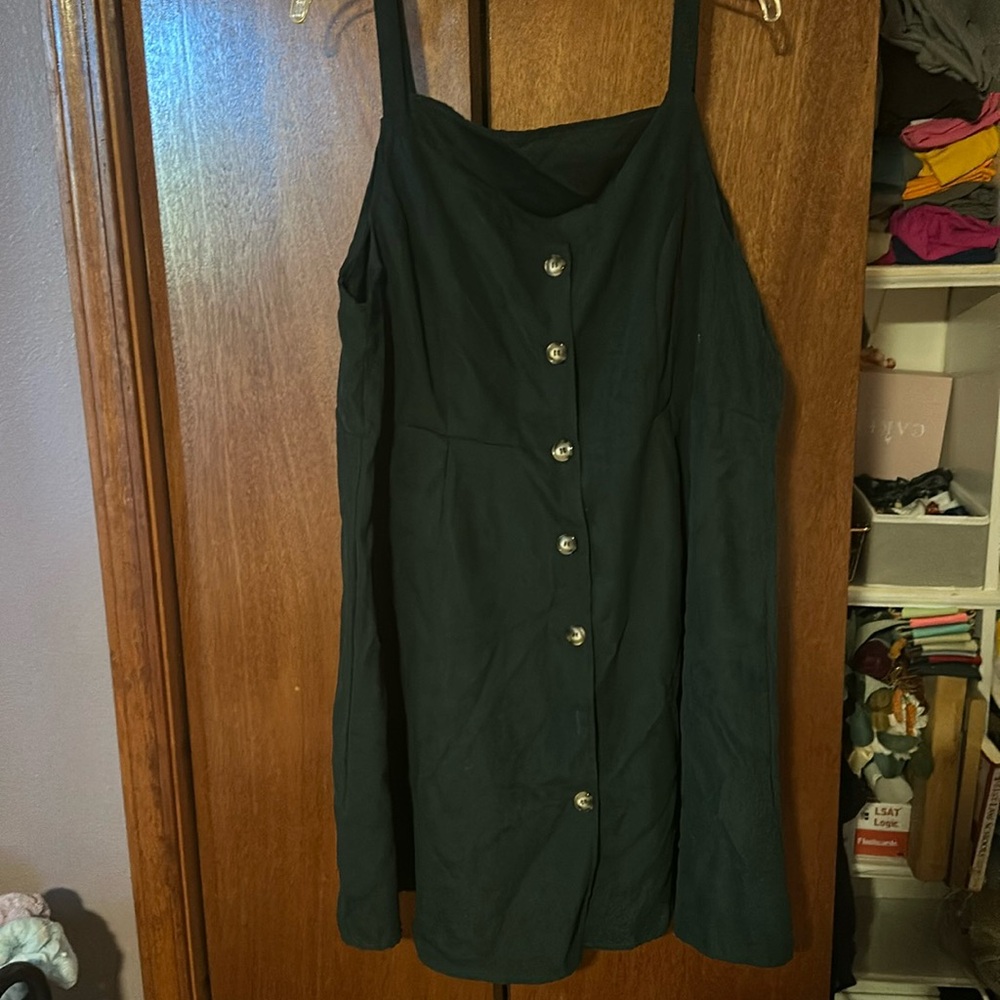 Layering green dress